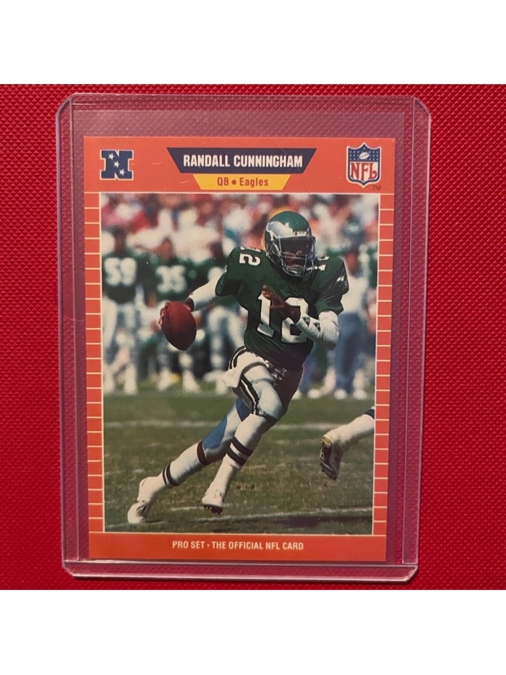 Philadelphia Eagles Vintage 1989 Randall Cunningham PRO SET 315 NFL Trading Card